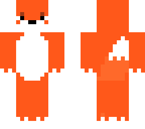 orange fox skin.