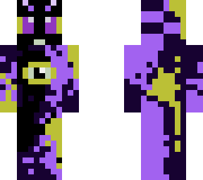 purple/black alien w/  slime and eye in chest