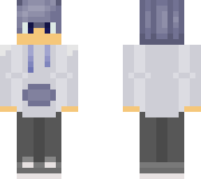 silver/gray/desaturated blue boy
