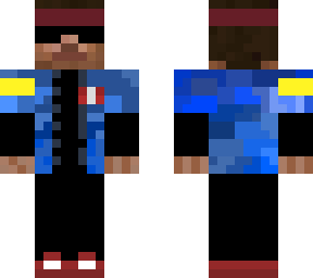 skin con banda v: