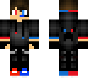 blue and red gamer boy