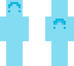 blue happy face blob