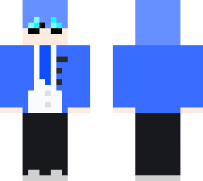 blue suit man