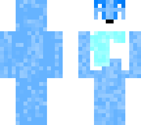 blue wolf with green scarf