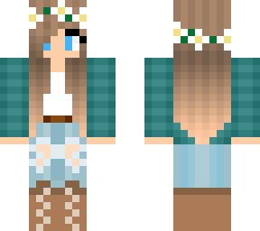 brunette blue girl