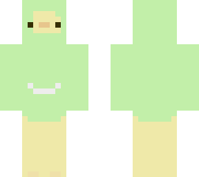 duck in green smile hoodie