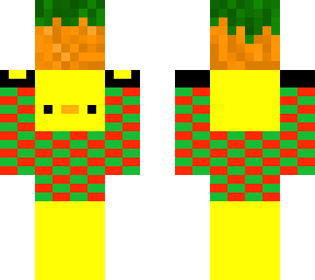festive duck holding carrot block