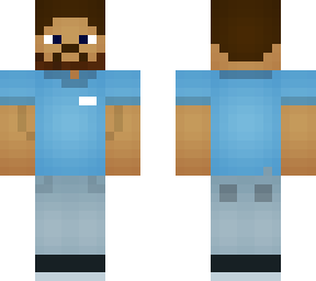 gas station worker with beard
