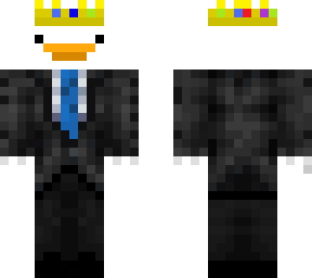 goose with suit blue tie