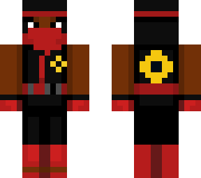 black and red ninja