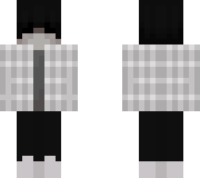 Black hair boy in white shirt | Minecraft Skin