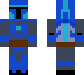 blue mandalorian bounty hunter 2.1