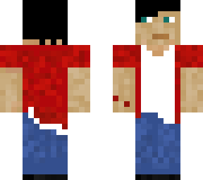 boy with a red shirt