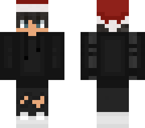 boy with santa hat