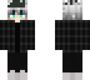 boy with white hair and blach hair