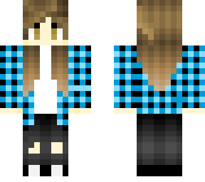 checkered shirt girl