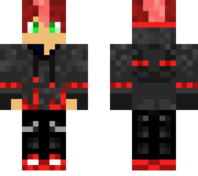 enderman man but red