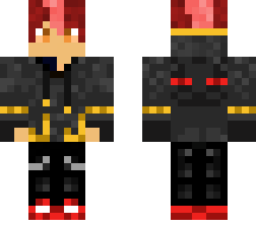 enderman man but red&gold