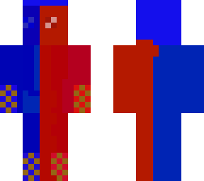 red and blue