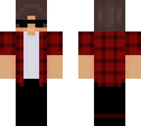 red shirt guy (thick) glasses