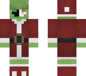 the ranboo who stole christmas || emerald elves mcc skin
