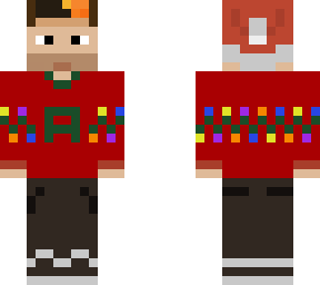 auron con su jersey tejido por su abuela