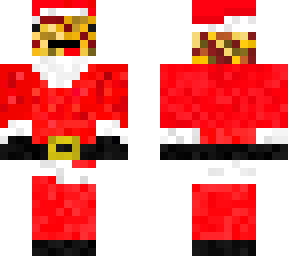 bean in santa outfit
