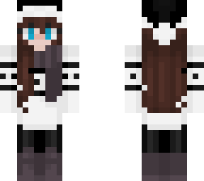 black and white christmas sweater girl