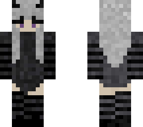 black with purple emo girl