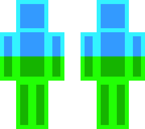 blue and green
