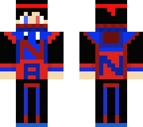 blue and red na skin