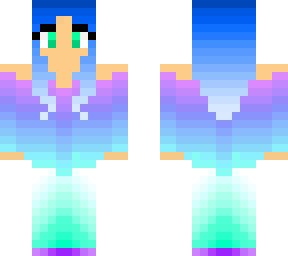 blue cute girl
