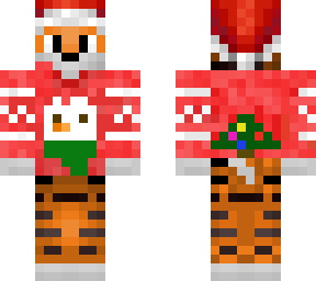 christmas tiger4 with santa hat! shaded version