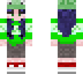 egirl skin with ugly chrismas sweater with a frog hat