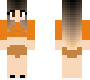 girl orange brown theme