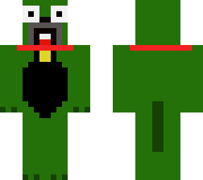 green n black dog