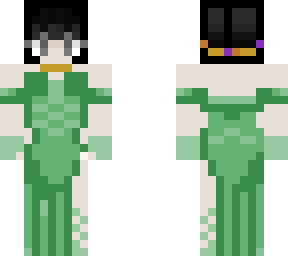 green wedding dress