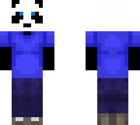 panda with blue t-shirt