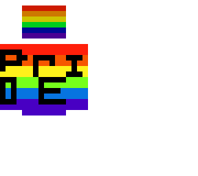 pride flag skin