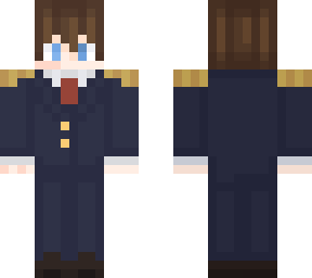tubbo president w/ scars and brown hair