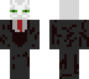 white enderman in a suit.