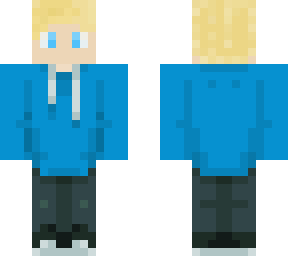 blonde blue jumper boy