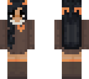 brown and orange halloween skin