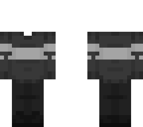 dark gray christmas sweater with black pants and shoes (base)