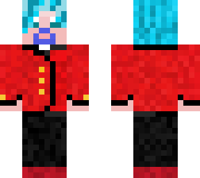 fancy blue hair man