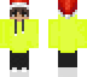 my friend with santa hat