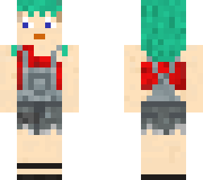 overall mullet girl
