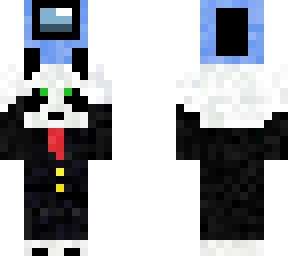 panda holding imposter, blue