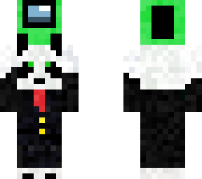 panda holding imposter, green