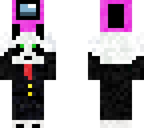 panda holding imposter, pink